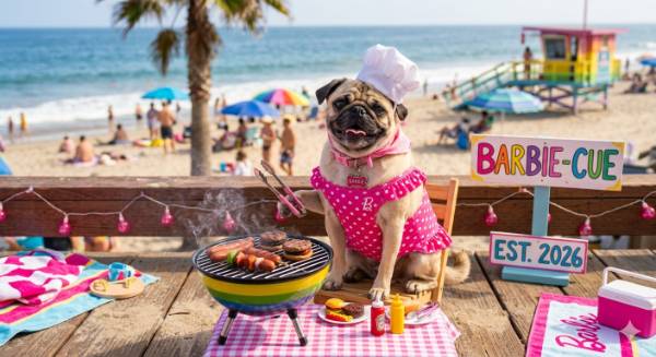 Sugar Barbi-que pug, a Pug on The Dog Show